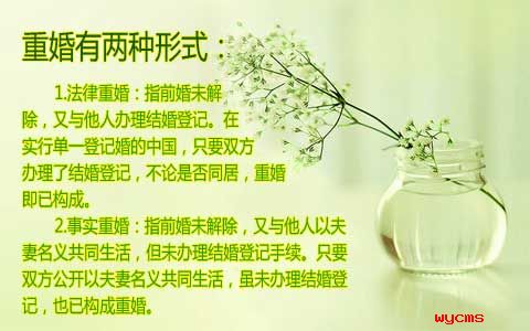 重婚知識(shí) 重婚